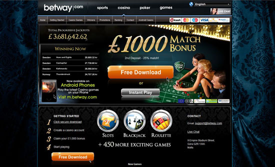 Betway Casino Online