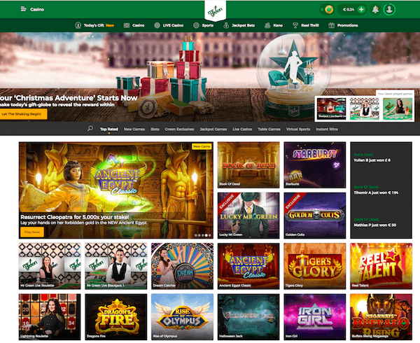 Mr Green Casino screenshot 1