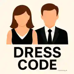 Dress code icon with a man and woman