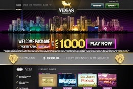 Vegas Paradise Mobile Casino screenshot 1