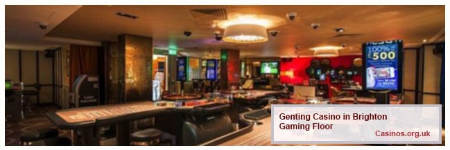 Genting Casino in Brighton, Gaming Floor