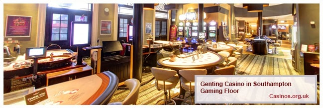 Genting Casino Southampton Gaming Floor