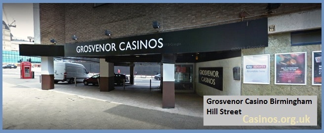 Grosvenor Casino Birmingham Hill Street Outdoor View