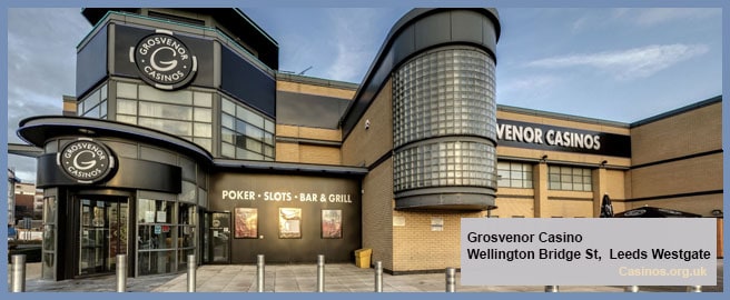 Grosvery Casino in Leeds Westgate Outdoor View