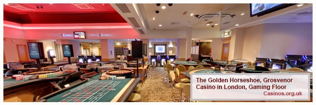 The Golden Horseshoe, Grosvenor Casino in London Gaming Floor
