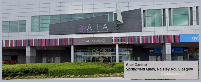 Alea Casino in Glasgow Outdoor View