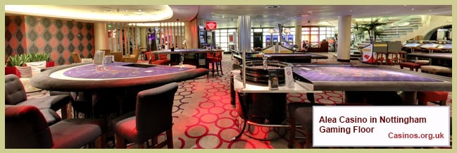 Alea Casino in Nottingham Gaming Floor