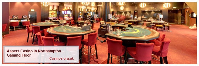 Aspers Casino in Northampton Gaming Floor