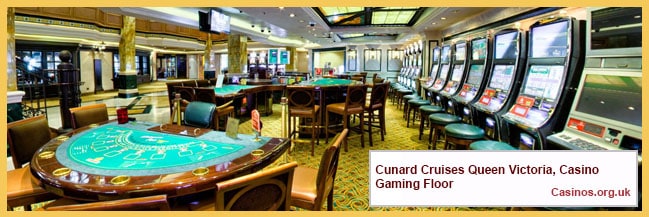 Cunard Cruises Queen Victoria, Casino Gaming Floor