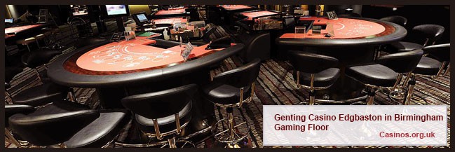 Genting Casino Edgbaston in Birmingham Gaming Floor