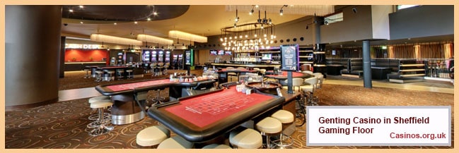 Genting Casino in Sheffield Gaming Floor