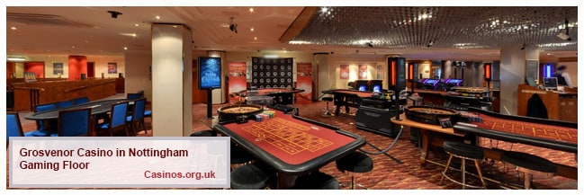 Grosvenor Casino in Nottingham Gaming Floor