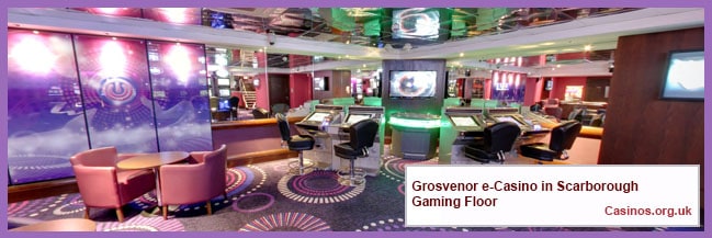 Grosvenor e-Casino in Scarborough Gaming Floor