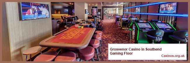 Grosvenor Casino in Southend Gaming Floor