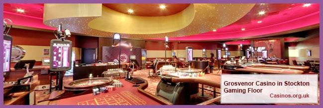 Grosvenor Casino in Stockton Gaming Floor