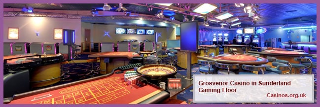 Grosvenor Casino in Sunderland Gaming Floor