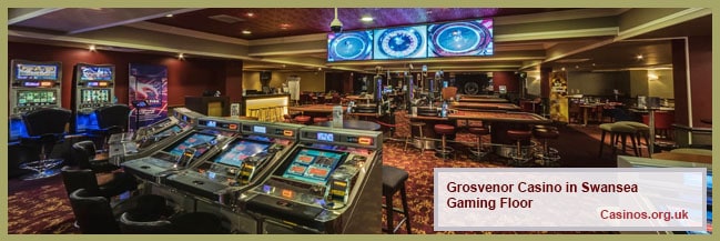 Grosvenor Casino in Swansea Gaming Floor