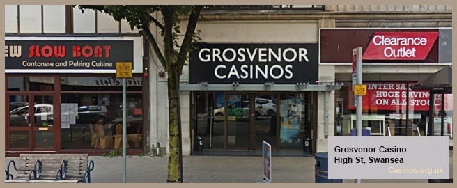 Grosvenor Casino in Swansea Outdoor View