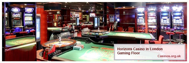 Horizons Casino in London Gaming Floor