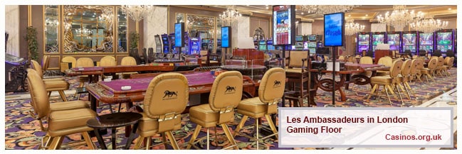 Les Ambassadeurs London Gaming Floor