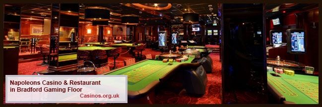 Napoleons Casino & Restaurant in Bradford Gaming Floor