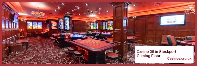 Casino 36 in Stockport Gaming Floor
