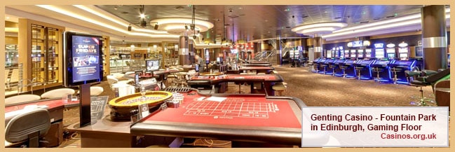 Genting Casino – Fountain Park in Edinburgh Gaming Floor