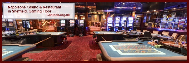 Napoleons Casino & Restaurant in Sheffield Gaming Floor