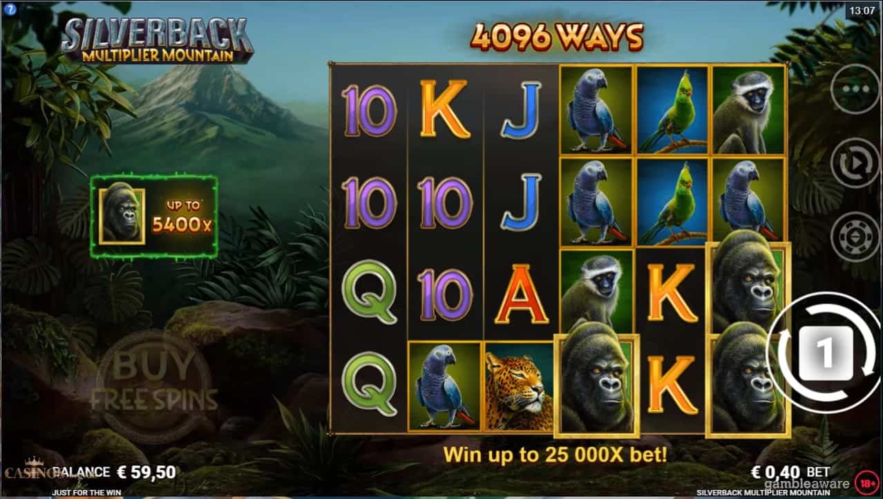 Silverback Multiplier Mountain Slot Machine - Free Play & Review 1