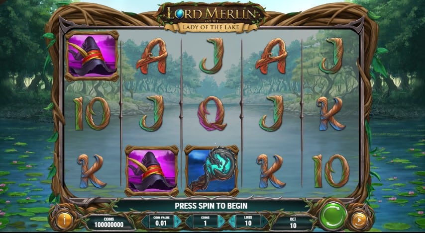 Lord Merlin and the Lady of the Lake Slot Machine - Free Play & Review 1