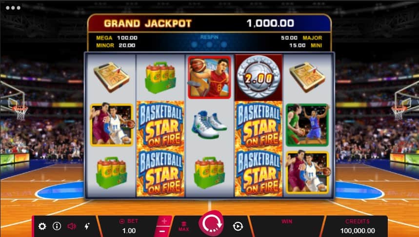 Basketball Star On Fire Slot Machine - Free Play & Review 1