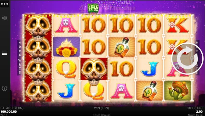 Skulls Heap Slot Machine - Free Play & Review 175