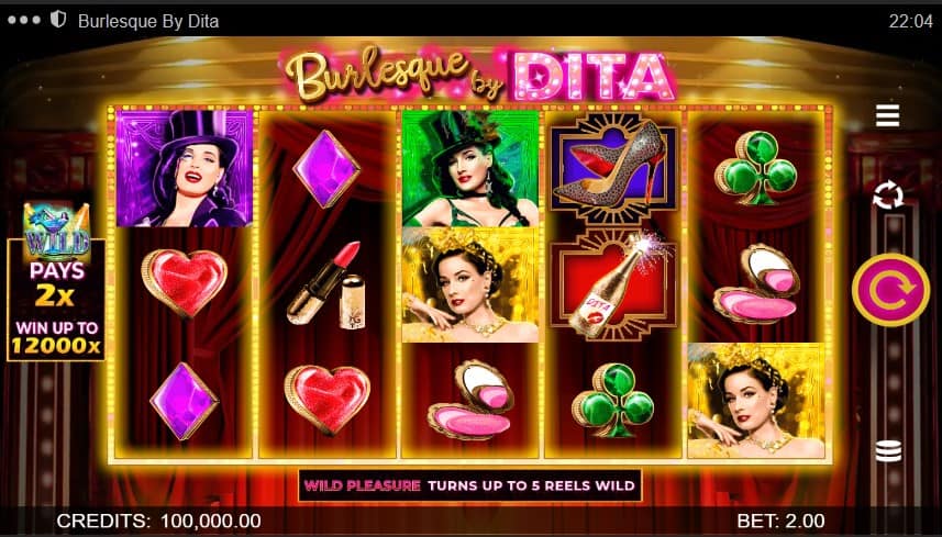 Burlesque by Dita Slot Machine - Free Play & Review 1