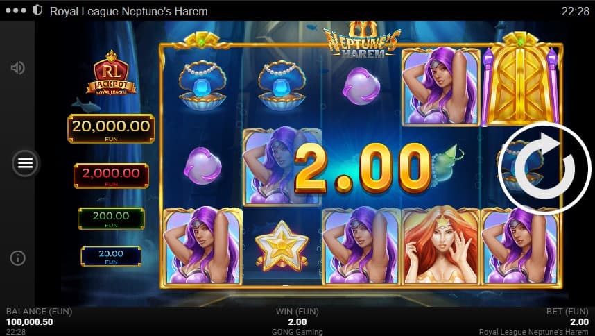 Neptune’s Harem Slot Machine - Free Play & Review 3