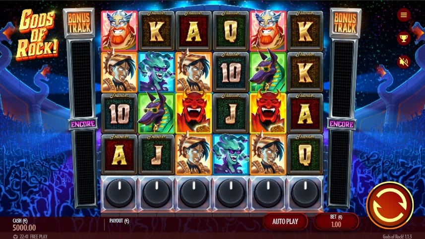 Gods of Rock Slot Machine - Free Play & Review 1