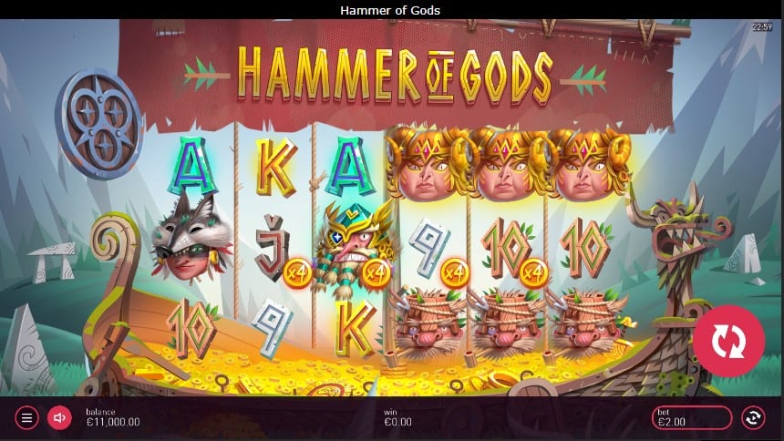 Hammer of Gods Slot Machine - Free Play & Review 2
