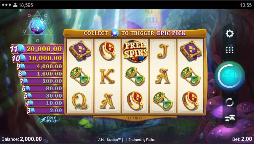 11 Enchanting Relics Slot Machine - Free Play & Review 3