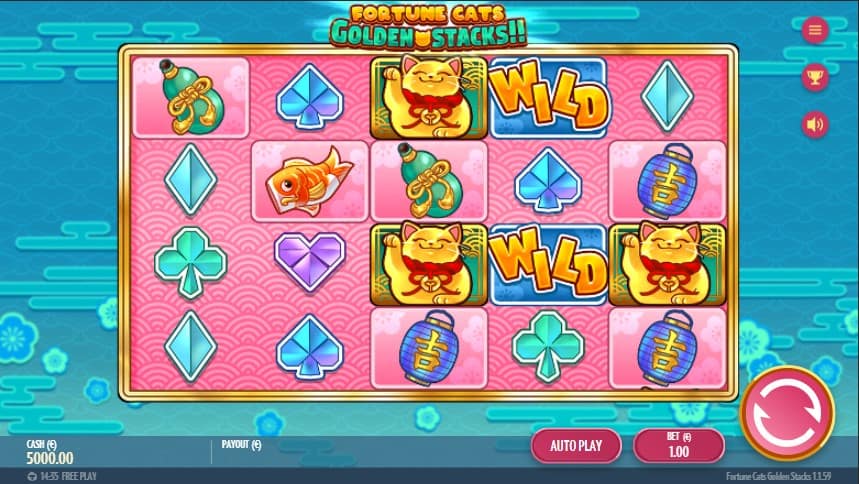 Fortune Cats Golden Stacks Slot Machine - Free Play & Review 3