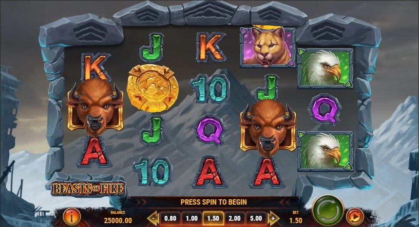Beasts of Fire Slot Machine - Free Play & Review 3