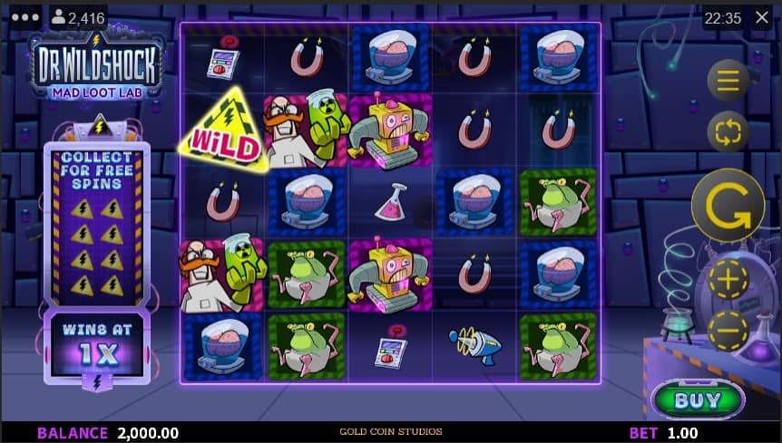 Dr Wildshock: Mad Loot Lab Slot Machine - Free Play & Review 1