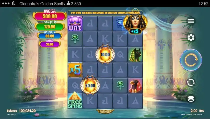 Cleopatra's Golden Spells Slot Machine - Free Play & Review 1
