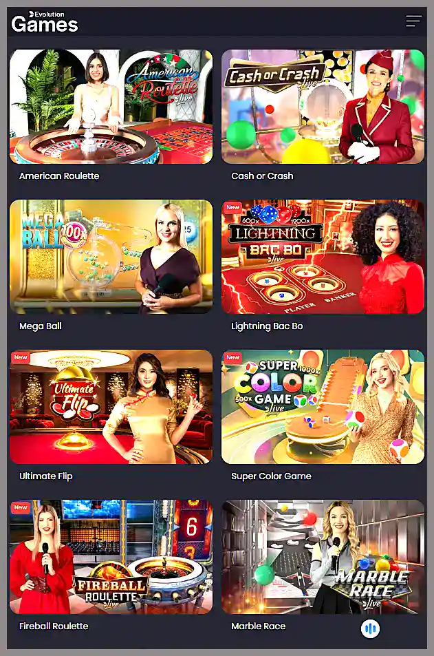 Evolution popular live dealer games screenshot 3